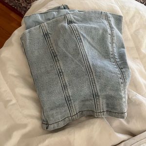 MESHKI DENIM TOP! SO PERFECT FOR SUMMER!